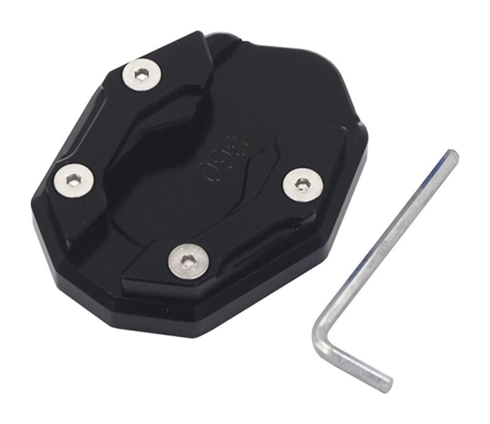 Motorrad Seitenständer Für PCX150 PCX160 PCX 150 PCX 160 PCX125 PCX 125 Zubehör Motorrad Seitenstütze Vergrößerter Block Einparkhilfe Ständerpolster(Black a) von GPNPCFMFVK