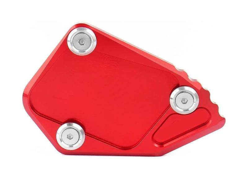 Motorrad Seitenständer Für R 1200GS 2008-2012 R1200 ADV 2008-2012 Seitenständervergrößerung Motorrad CNC Seitenständer Vergrößern Kickstand Erweiterung Ständerpolster(rot) von GPNPCFMFVK