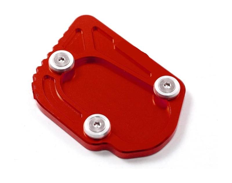 Motorrad Seitenständer Für R1250 GS R1250GS R 1250 GS ADV Motorrad CNC Ständer Fuß Seitenständer Vergrößern Verlängerungspolster Seitenständervergrößerer Ständerpolster(rot) von GPNPCFMFVK