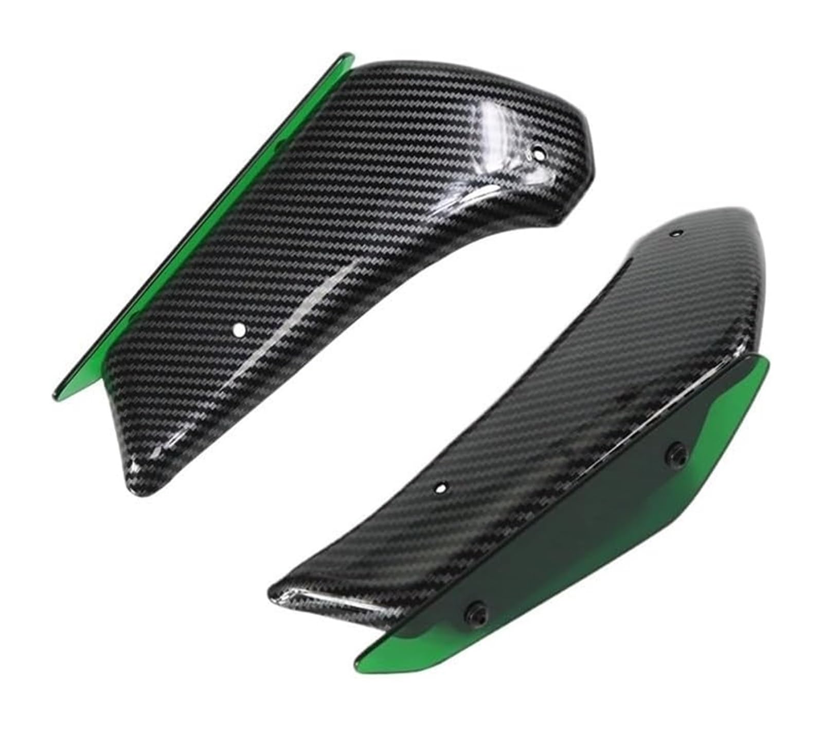Seitliche Luftkanalabdeckung Für Ninja 400 Motorrad Aerodynamische Flügel Kit Feste Winglet Verkleidung Flügel Zubehör Motorrad Spoiler Flügel Seitenluftkanal(Carbon G) von GPNPCFMFVK
