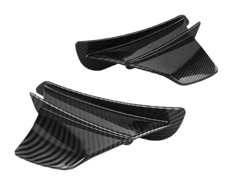 Seitliche Luftkanalabdeckung Für Ninja Für H2 H2R 2Pcs Universal Motorrad Winglet Aerodynamische Flügel Kit Spoiler Motorrad Spoiler Flügel Seitenluftkanal(3) von GPNPCFMFVK