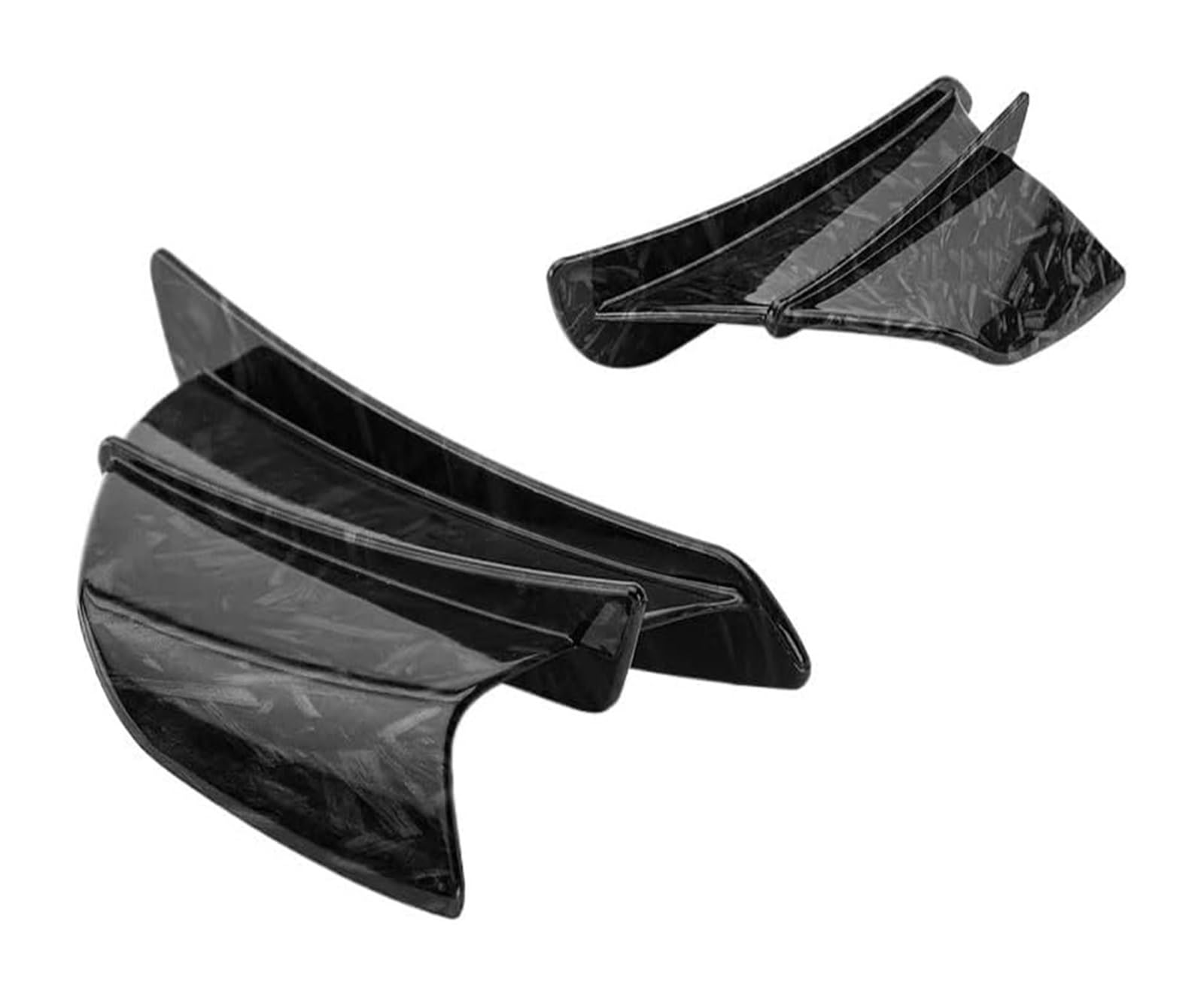 Seitliche Luftkanalabdeckung Für Ninja Für H2 H2R 2Pcs Universal Motorrad Winglet Aerodynamische Flügel Kit Spoiler Motorrad Spoiler Flügel Seitenluftkanal(4) von GPNPCFMFVK