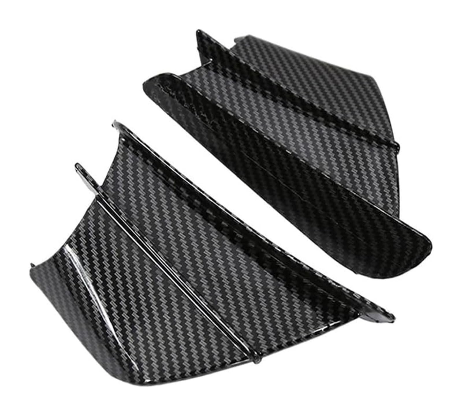 Seitliche Luftkanalabdeckung Für Y&amaha Motorrad Winglet Aerodynamisches Wing Kit Spoiler Motorrad Spoiler Wing Seitenluftkanal(Glossy Carbon Look) von GPNPCFMFVK