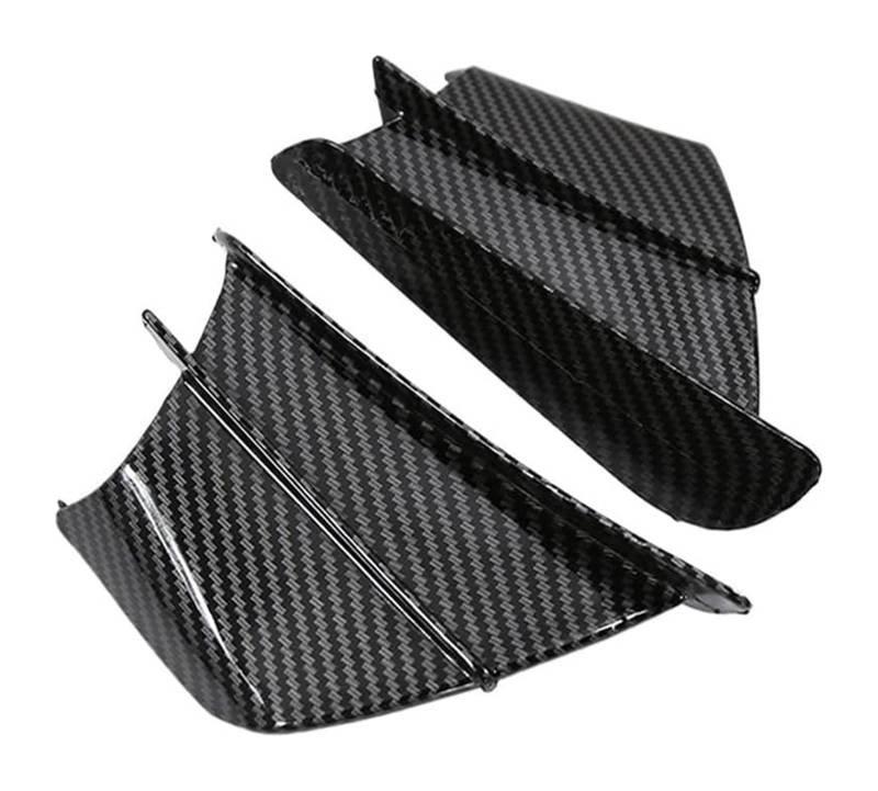 Seitliche Luftkanalabdeckung Für Y&amaha Motorrad Winglet Aerodynamisches Wing Kit Spoiler Motorrad Spoiler Wing Seitenluftkanal(Glossy Carbon Look) von GPNPCFMFVK