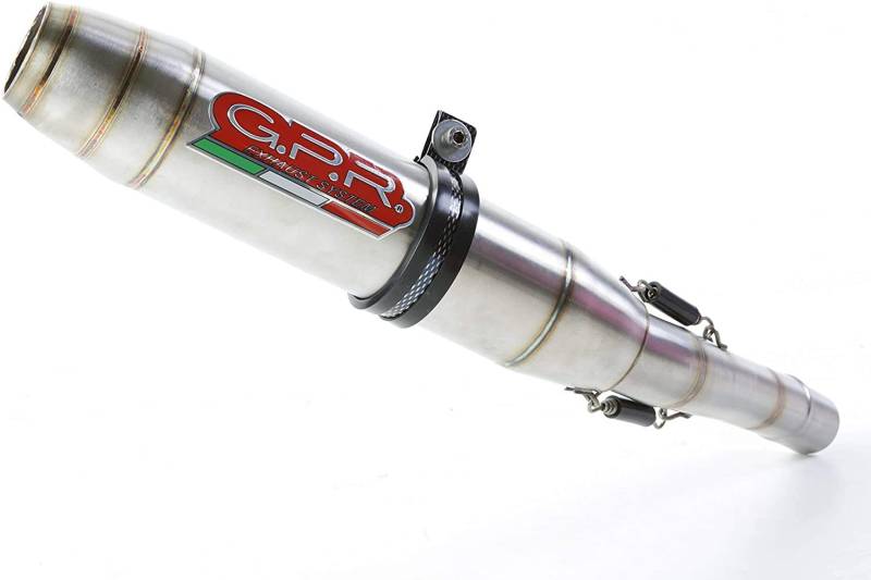 GPR EXHAUST SYSTEM Auspuff Gpr Schalldämpfer für Kawasaki Ninja 125 2019 Zugelassenes Auspuff mit Anschlussstück, Serie Deeptone Inox von GPR EXHAUST SYSTEM