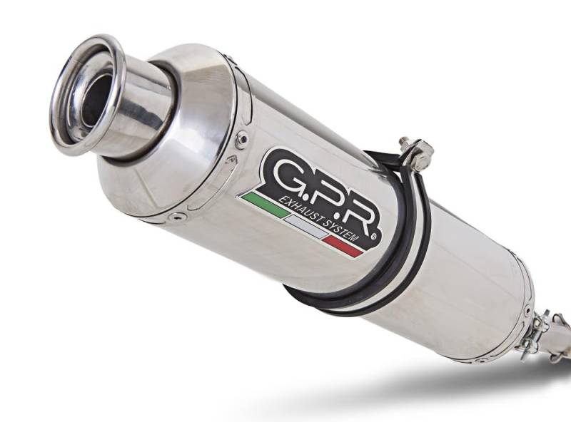 GPR Auspuff, kompatibel mit BM R 1200 R 2011-2014, Edelstahl, klassisch, rund, zugelassen, Schalldämpfer mit abnehmbarem dB-Killer von GPR Italia