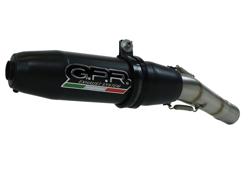 GPR Exhaust System Auspuff - Komplettanlage mit Zulassung Deeptone schwarz, Husqvarna Te 125 4T 2010/13 von GPR Italia