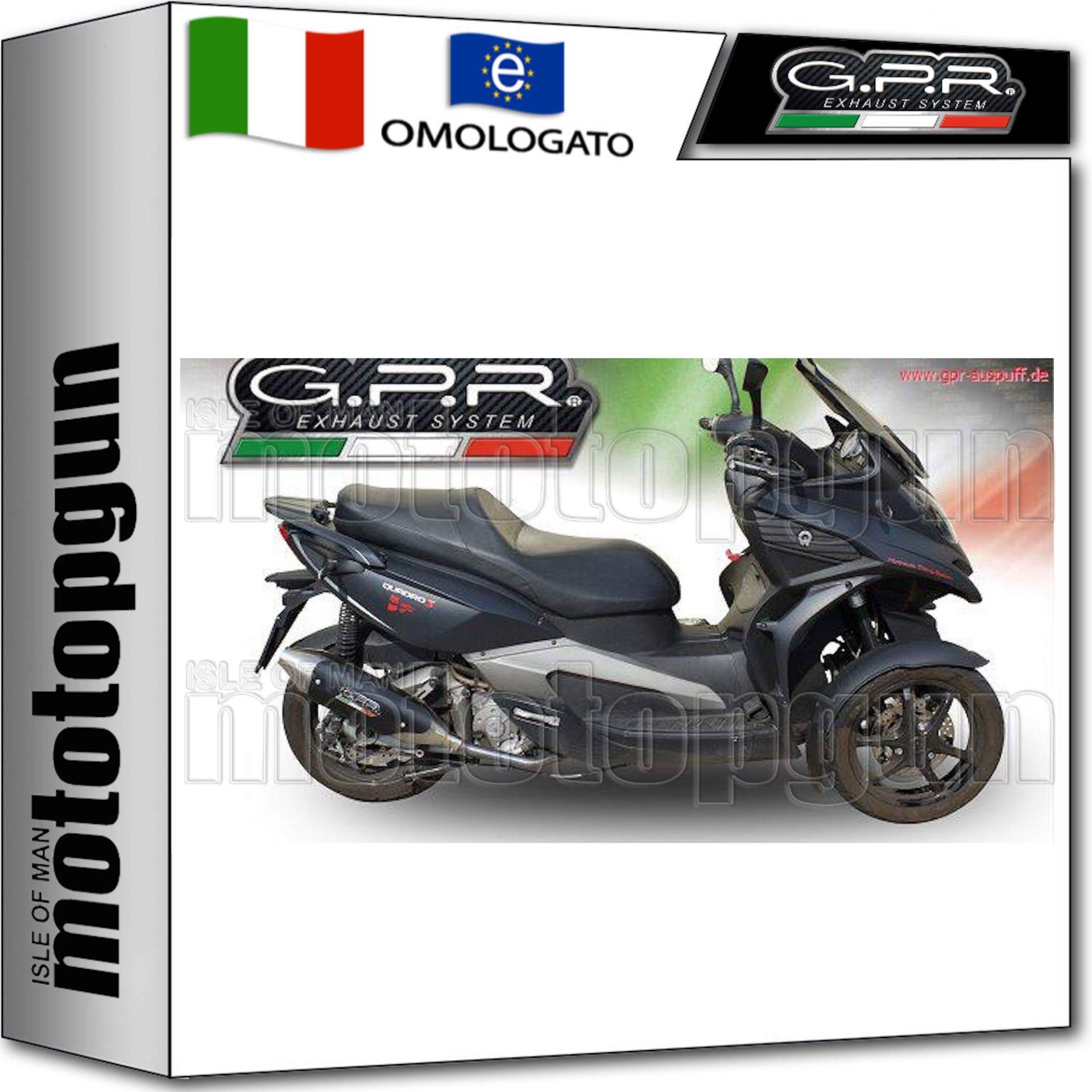 GPR Italia QU.1.BOMB Anlage für Scooter Quadro S 350 2013 Power Bomb von GPR Italia