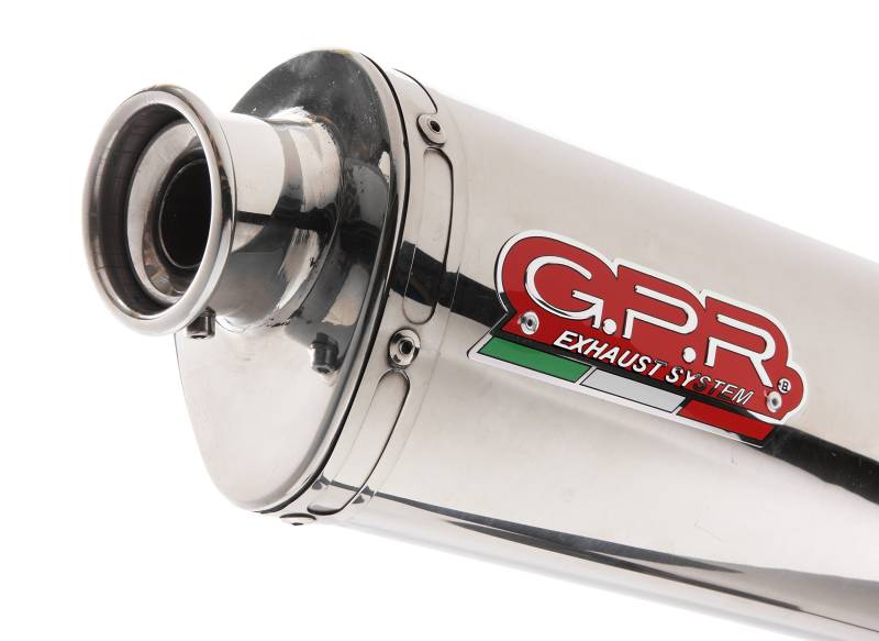 GPR Italien k.140.Tri Terminal zugelassen mit Verbindungsstück Kawasaki KLX 650 R 1993/02 von GPR