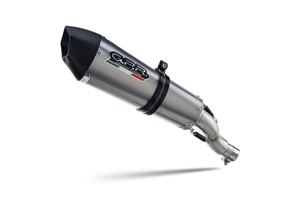 Auspuff der Marke GPR kompatibel mit Moto Morini Seiemmezzo Scr 2022-2024, GP Evo4 Titanium, halbvollständiger Auspuff zugelassen, geliefert mit abnehmbarem dB-Killer, Katalysator und Kollektor Auspuff der Marke GPR kompatibel mit Moto Morini Seiemmezzo Scr 2022-2024, GP Evo4 Titanium, halbvollständiger Auspuff zugelassen, geliefert mit abnehmbarem dB-Killer, Katalysator und Kollektor von GPR