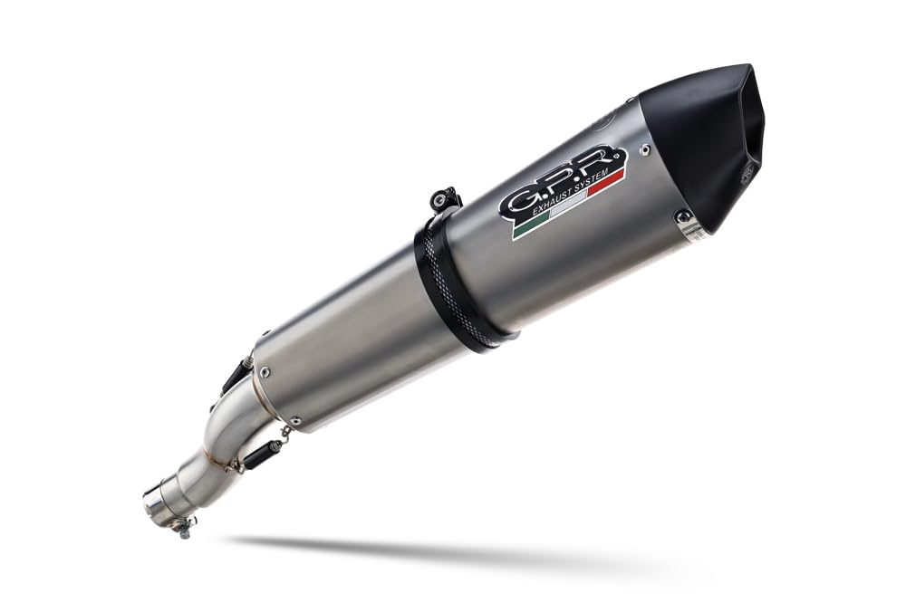 Auspuff der Marke GPR kompatibel mit Swm Motorcycles RS 650 R 2017-2018, Gpe Ann. Titan, halbvollständiger Auspuff zugelassen, geliefert mit abnehmbarem dB-Killer, Katalysator und Krümmer Auspuff der Marke GPR kompatibel mit Swm Motorcycles RS 650 R 2017-2018, Gpe Ann. Titan, halbvollständiger Auspuff zugelassen, geliefert mit abnehmbarem dB-Killer, Katalysator und Krümmer von GPR
