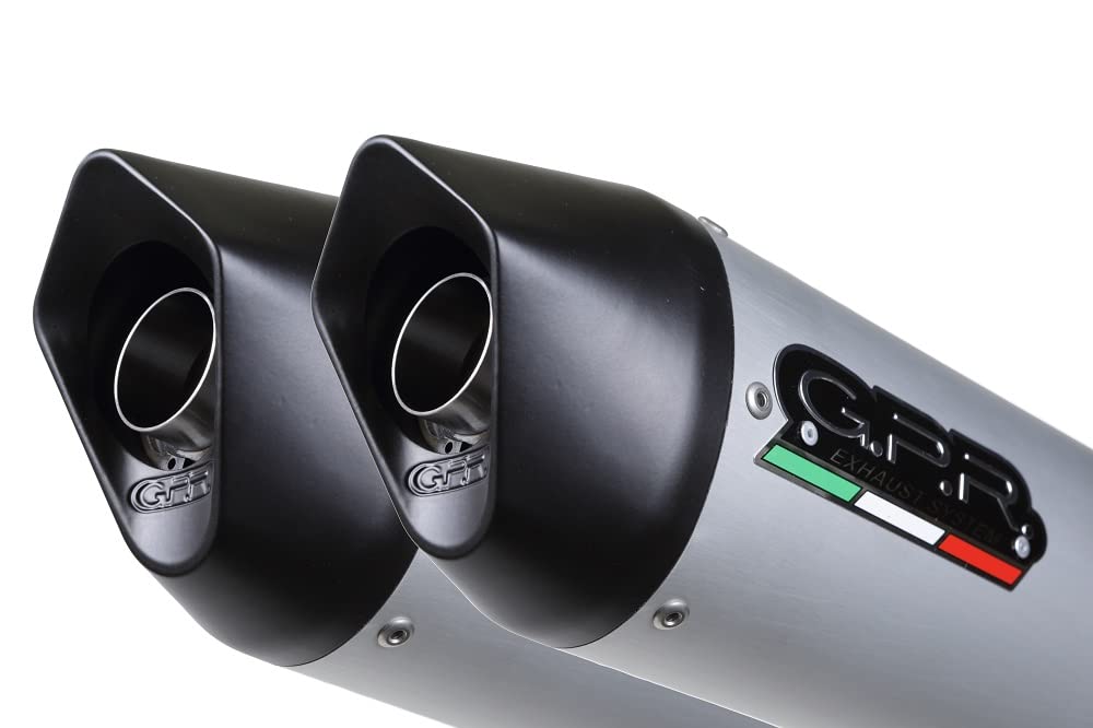Ducati Super Sport 800 S 2002 GPR Schalldämpfer Doppelschalldämpfer zugelassen mit Konextionsrohr mit Furore-Katalysator, Aluminium, silberfarben Ducati Super Sport 800 S 2002 GPR Schalldämpfer Doppelschalldämpfer zugelassen mit Konextionsrohr mit Furore-Katalysator, Aluminium, silberfarben von GPR