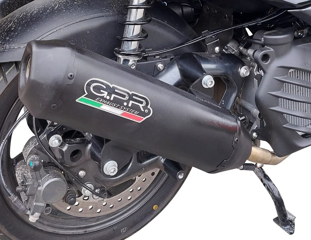 Auspuff GPR kompatibel mit BMW C 400 X/GT 2021-2023, Pentaroad Black, zugelassenes Auspuffendstück, geliefert mit abnehmbarem dB-Killer, Katalysator und Krümmer Auspuff GPR kompatibel mit BMW C 400 X/GT 2021-2023, Pentaroad Black, zugelassenes Auspuffendstück, geliefert mit abnehmbarem dB-Killer, Katalysator und Krümmer von GPR