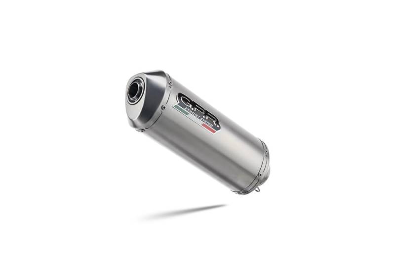 GPR Auspuff kompatibel mit Yamaha XSR 125 2021-2023, Satinox, kompletter Auspuff zugelassen, Lieferung mit abnehmbarem DB-Killer, Katalysator und Kollektor von GPR