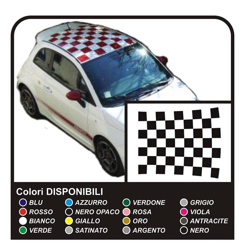 GRAFIC Aufkleber für Autos Dach Motorhaube Assetto Corse Auto Racing Rally Decals Stickers Tuning (SCHWARZ) von GRAFIC
