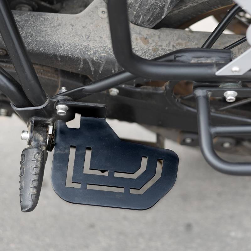 GRAND PITSTOP Motorcycle Pillion footrest pair Compatible with Royal Enfield Himalayan 450 (Black) von GRAND PITSTOP