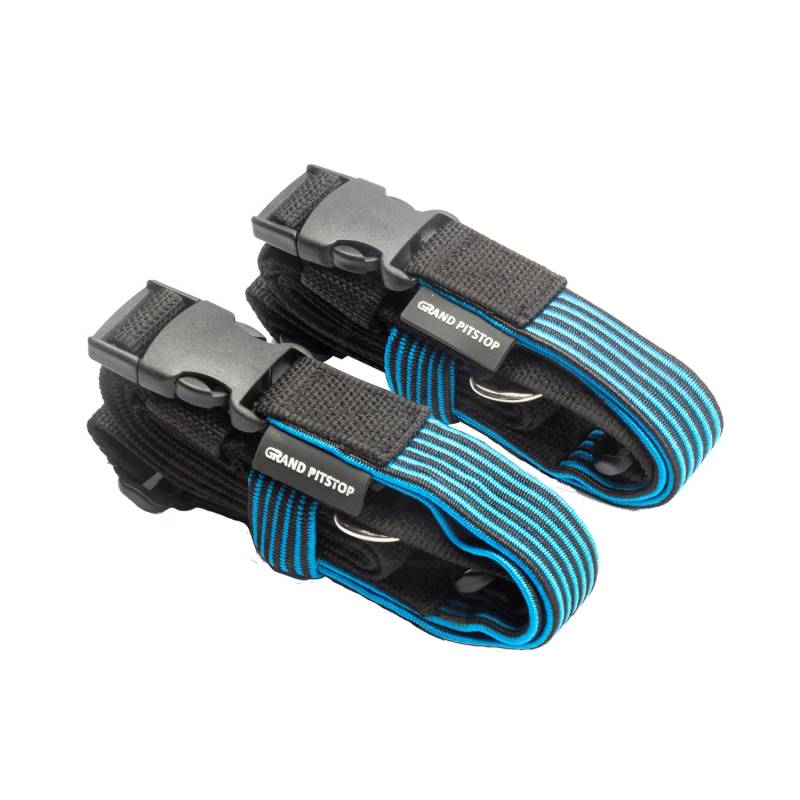 Grand Pitstop Motorrad-Koffergurt 55,9 - 68" Verstellbarer Stretchgurt - Set von 2 von GRAND PITSTOP