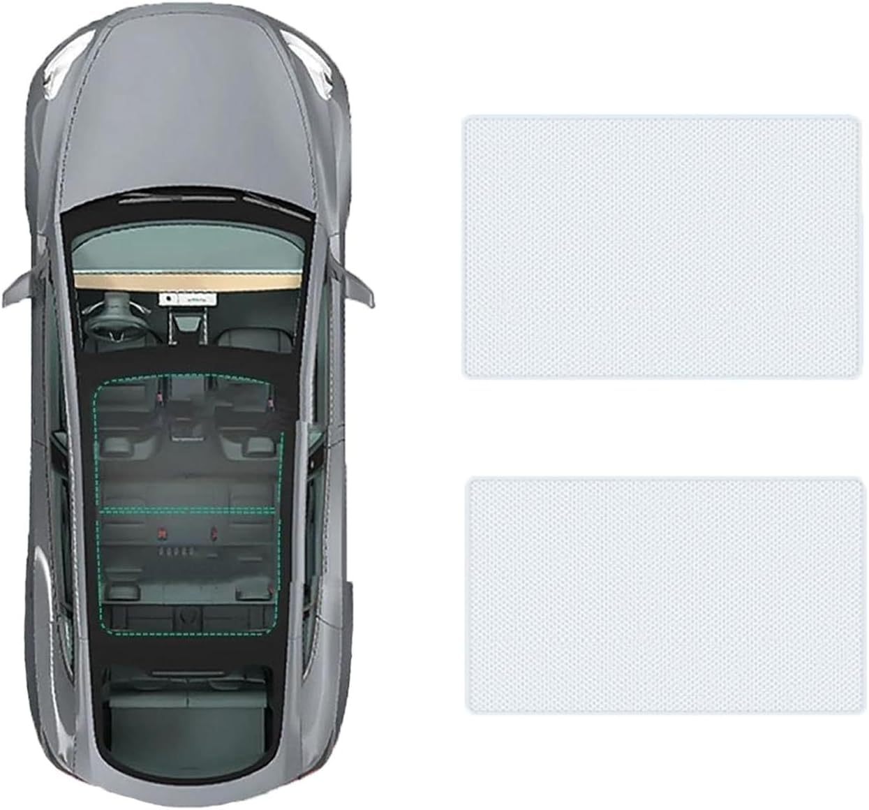Auto-Schiebedach-Sonnenschutz für Audi A4L 2017-, Anti-UV Sonnenschutz Abdeckung Schiebedach Dach Wärme Isolierung Sonnenblende,A-Gray White Regular Style Auto-Schiebedach-Sonnenschutz für Audi A4L 2017-, Anti-UV Sonnenschutz Abdeckung Schiebedach Dach Wärme Isolierung Sonnenblende,A-Gray White Regular Style von GREB
