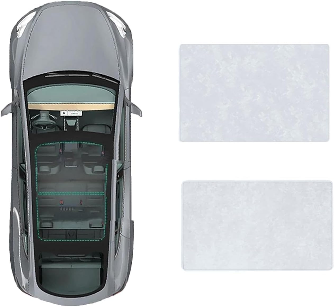 Auto-Schiebedach-Sonnenschutz für Audi A4L 2017-, Anti-UV Sonnenschutz Abdeckung Schiebedach Dach Wärme Isolierung Sonnenblende,B-Gray White Suede Auto-Schiebedach-Sonnenschutz für Audi A4L 2017-, Anti-UV Sonnenschutz Abdeckung Schiebedach Dach Wärme Isolierung Sonnenblende,B-Gray White Suede von GREB