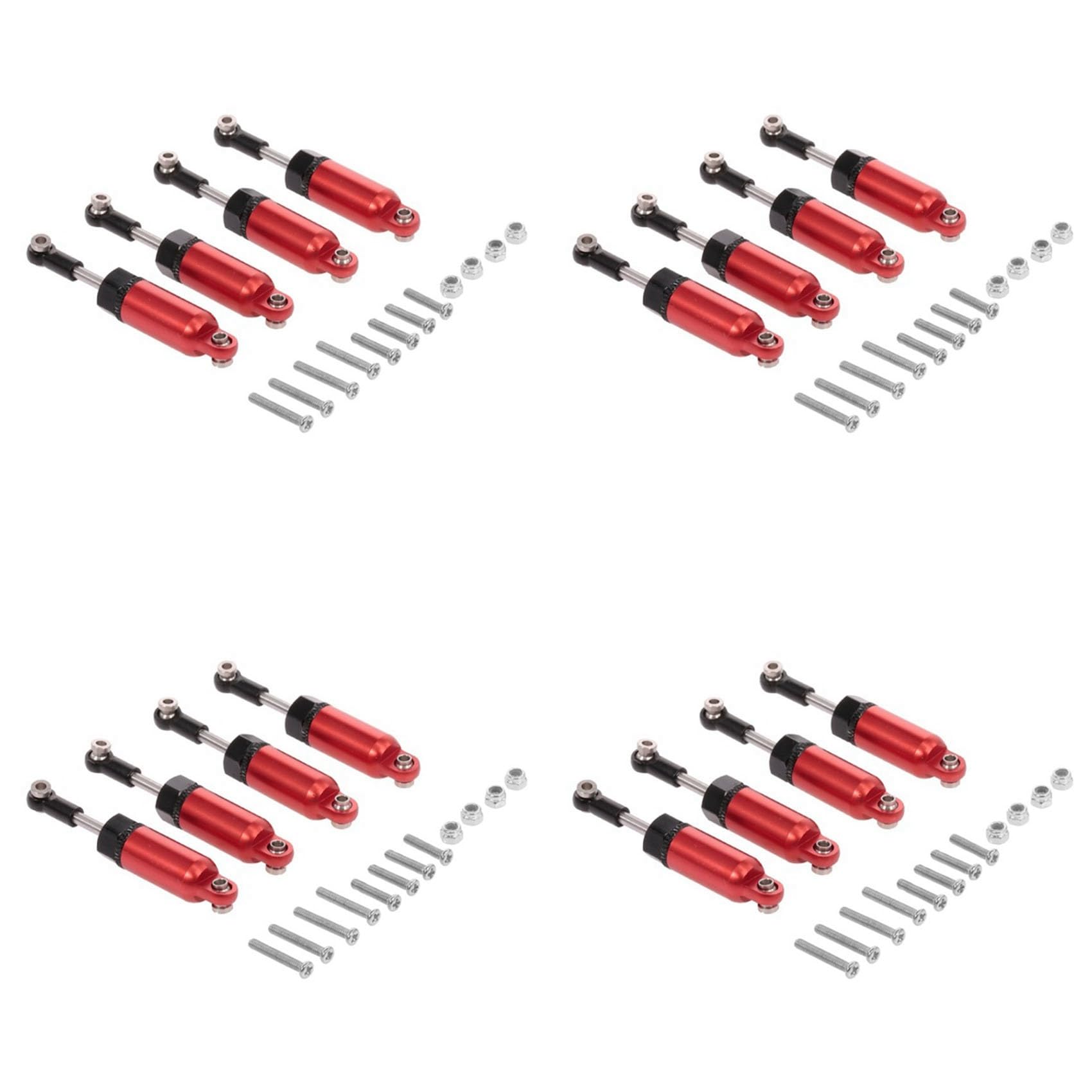 GREOHNMPAW 16 Stücke Legierung Stoß DäMpfer für 1:16 C-14 C-24 Pickup Raupen Halb Rc Auto Teile Upgrade Modifizierte Teile, Rot GREOHNMPAW 16 Stücke Legierung Stoß DäMpfer für 1:16 C-14 C-24 Pickup Raupen Halb Rc Auto Teile Upgrade Modifizierte Teile, Rot von GREOHNMPAW