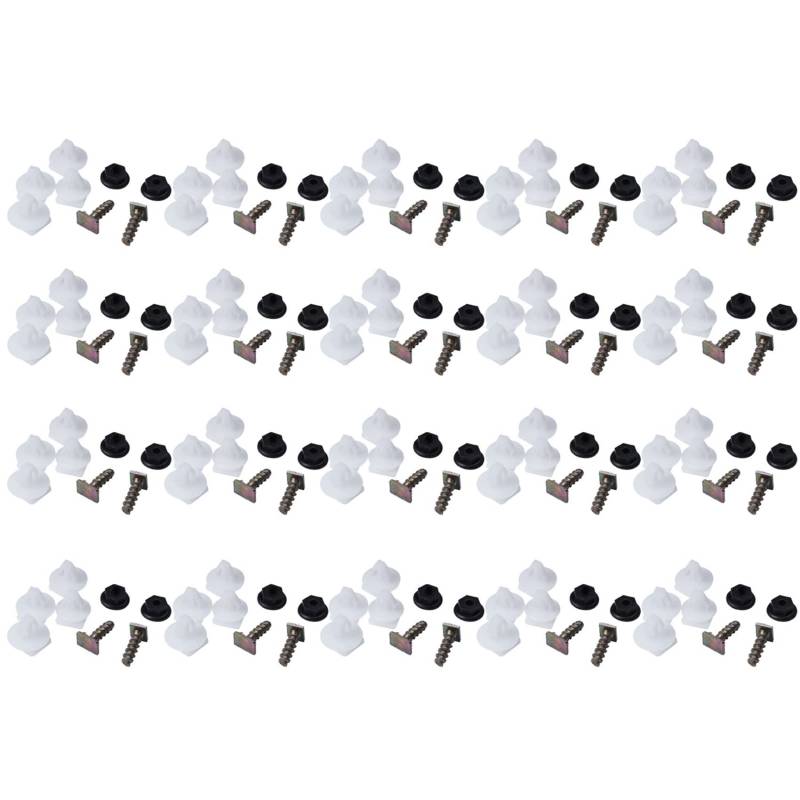 GREOHNMPAW 160Pc VorderradkotflÜGel Zierclips Kunststoff Metall Schraubenmutter Set FÜR C von GREOHNMPAW