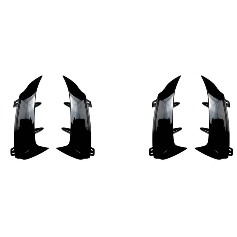 GREOHNMPAW 2X GläNzend Schwarz Heck StoßStange Splitter Spoiler Hinten Canard Luft EntlüFtung Trim für A W177 A180 A200 A250 A45 2019+ von GREOHNMPAW