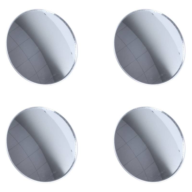 GREOHNMPAW 4X Silber Ton 3 Runde Rueckan Sicht Blinder Fleck fuer Auto von GREOHNMPAW