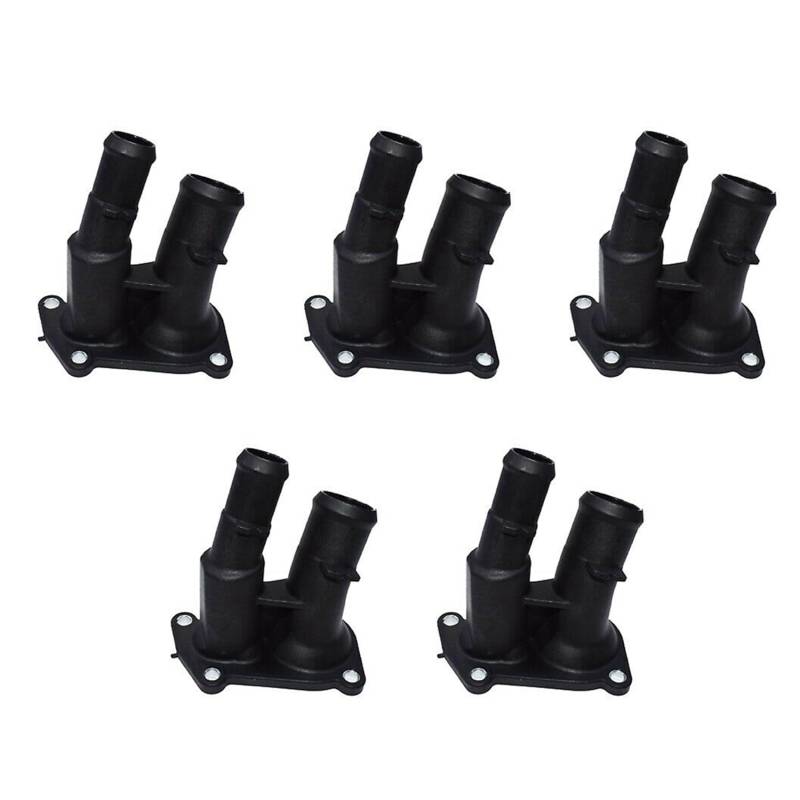 GREOHNMPAW 5X Kühlmittel Flansch des Thermostat Gehäuses Passend für C-Max Focus Fusion Mondeo Fiesta 2001-2012 1707050 2S6G-9K478-BC von GREOHNMPAW