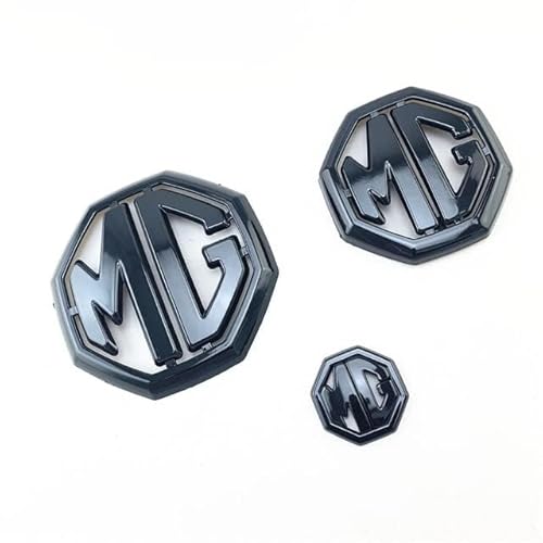 Auto Emblem Aufkleber für MG 6 MG ZS, Körper-Emblem-Abzeichen-Aufkleber, Auto Tuning Emblem,Black von GRFIT