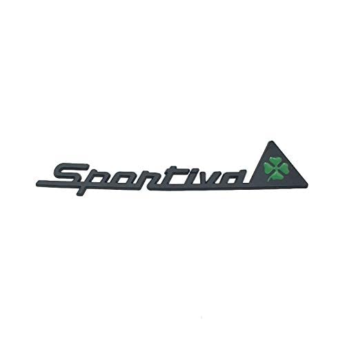 Auto Schriftzug Deko, für Alfa Romeo Sportiva Logo Ersatz 3D Auto Aufkleber Logo,A von GRFIT