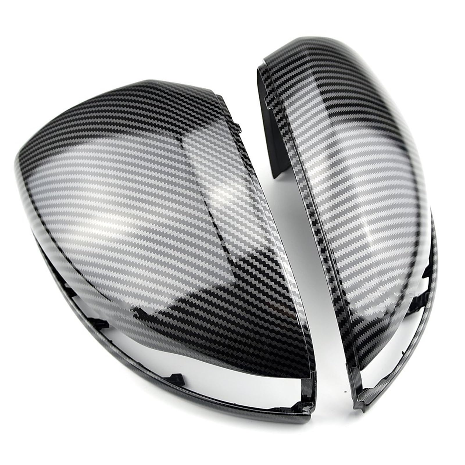 Seitenspiegel Abdeckkappen Modifizierte Glänzend Schwarze Spiegelabdeckkappen Für Benz CSE GLC W205 W253 W222 W213 W238 X253 Auto Spiegelkappen (Farbe : Carbon pattern) von GRFIT