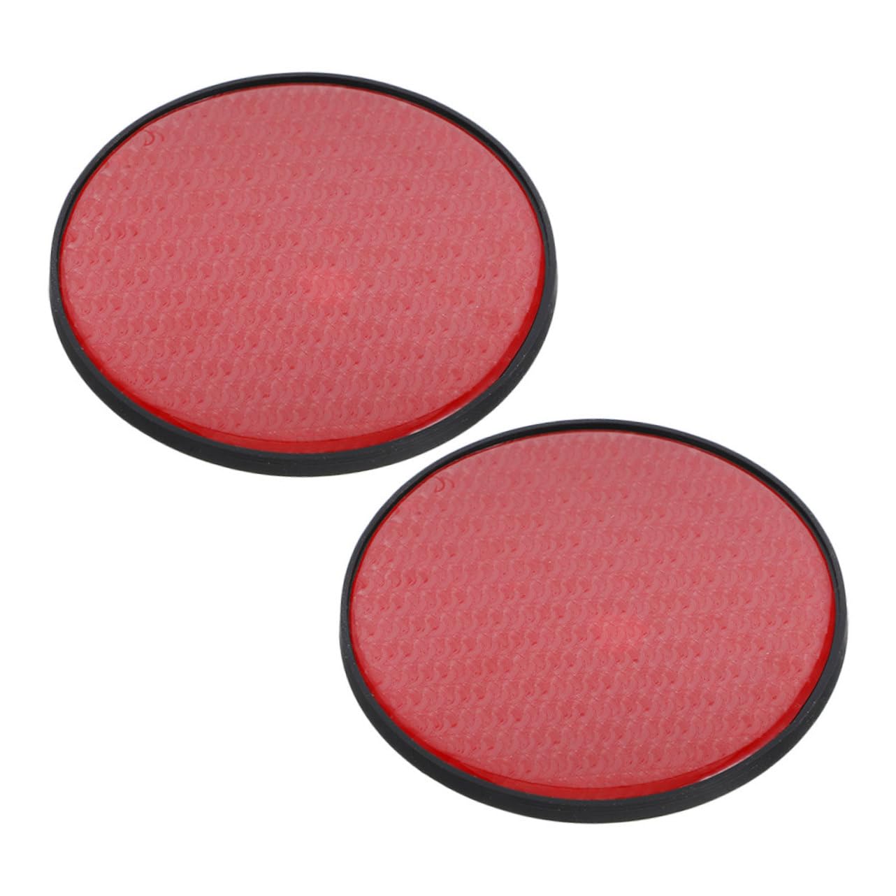GRIRIW 2 Stück Auto Achterbahn Anti -Slip -Matte Auto Getränkehalter Automatten-untersetzer Getränkehalter Im Büro Tassenmattenhalter Fahrzeug Untersetzer Anti -Slip -untersetzer Rot PVC von GRIRIW