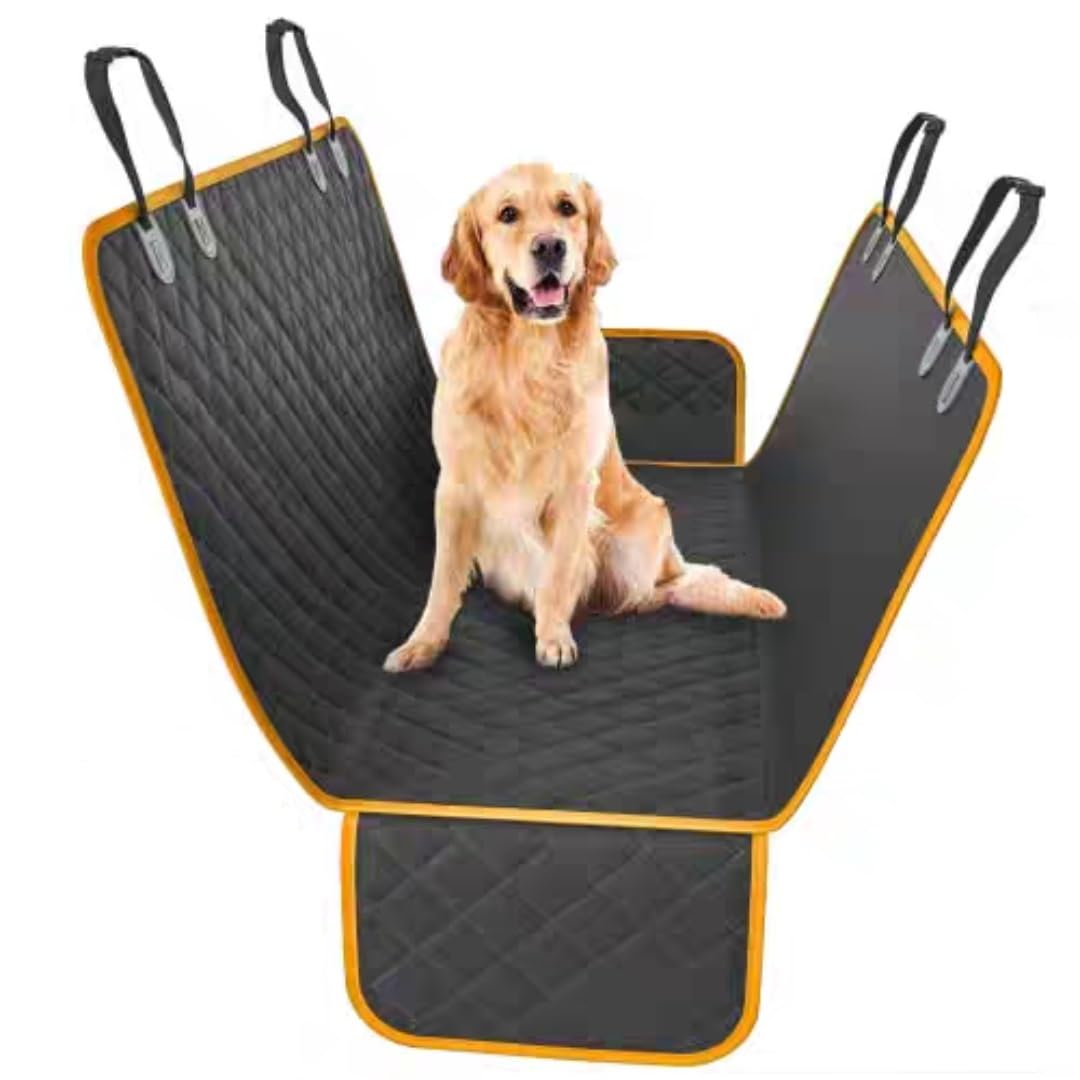 GRONGU Hunde-Autositzbezug für Den Rücksitz, Kratzfester Haustier-Autositzschutz, Autozubehör, Für V-W ID.3 ID.4 ID.5 ID.6 ID.7,A von GRONGU