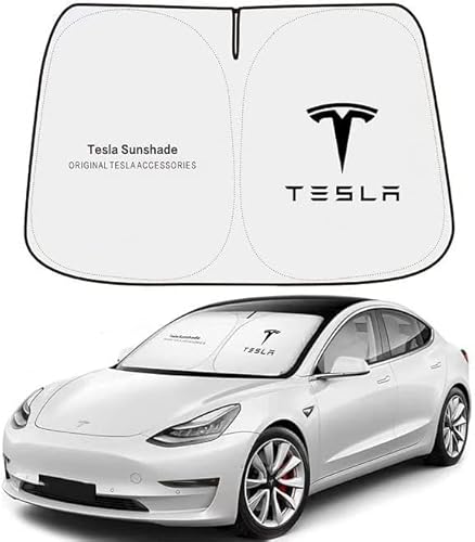 UV-Visier für Die Windschutzscheibe des Autos, Für Tesla Model 3 Model Y 2016-2023, Armaturenbrett-Sonnenschutz, Autozubehör von GRONGU
