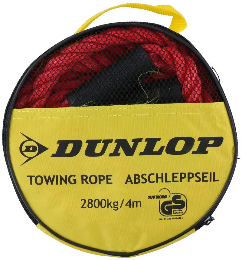 Dunlop Automotive Abschleppseil - Max 2800 Kg - 4 Meter lang - Rot, Tow Rope 2800 kg 4 Meter, 2800kg von Dunlop Automotive