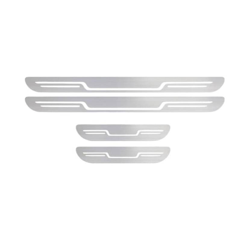 4Pcs Einstiegsleisten für Peugeot 408 2023-2024,Edelstahl Türschweller Schutzleiste Kratzfest Abdeckung Auto Türkantenschutz Außen Zubehör, A-Silver Brushed von GRZZCYBF