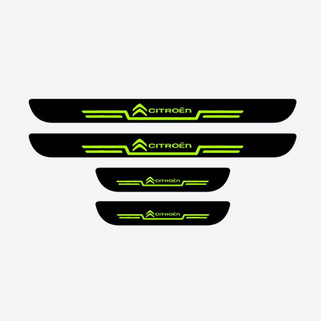 4Pcs Türschweller Schutz for Citroen C4 Grand Picasso Sedan C3 C5 Berlingo Jumper,Einstiegsleisten Aufkleber Auto Türschutz Anti Kratzer Einstiegsleisten Auto Zubehör, A-2-luminous 4Pcs Türschweller Schutz for Citroen C4 Grand Picasso Sedan C3 C5 Berlingo Jumper,Einstiegsleisten Aufkleber Auto Türschutz Anti Kratzer Einstiegsleisten Auto Zubehör, A-2-luminous von GRZZCYBF