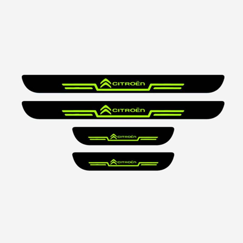 4Pcs Türschweller Schutz for Citroen C4 Grand Picasso Sedan C3 C5 Berlingo Jumper,Einstiegsleisten Aufkleber Auto Türschutz Anti Kratzer Einstiegsleisten Auto Zubehör, A-2-luminous von GRZZCYBF