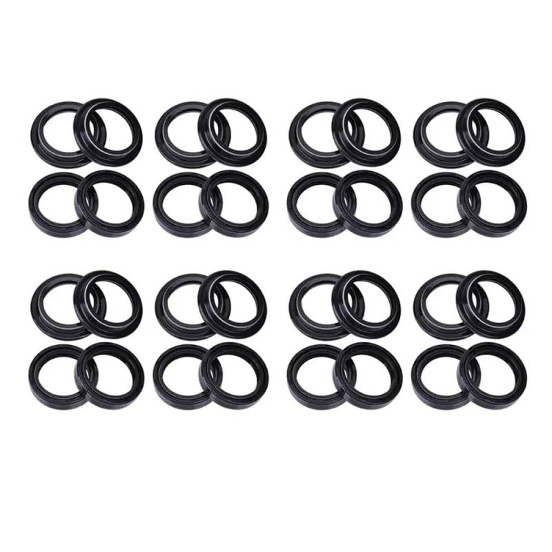 41x54x11 Gabeldämpferöl Dichtungsabdeckung Lip -Lip -kompatibel mit 41 mm 54 mm vorderer Schock Kompatibel mit Motorräder TRK251 TRK502 2019 bis 2022(16pc Seal 16pc Cover) von GRzHKN