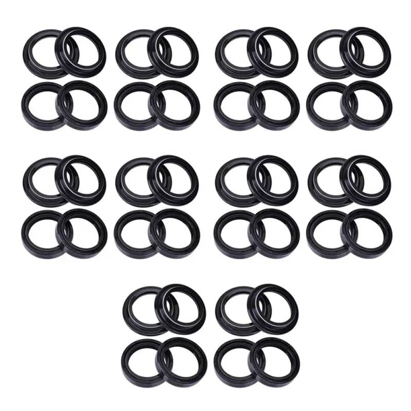 41x54x11 Gabeldämpferöl Dichtungsabdeckung Lip -Lip -kompatibel mit 41 mm 54 mm vorderer Schock Kompatibel mit Motorräder TRK251 TRK502 2019 bis 2022(20pc Seal 20pc Cover) von GRzHKN