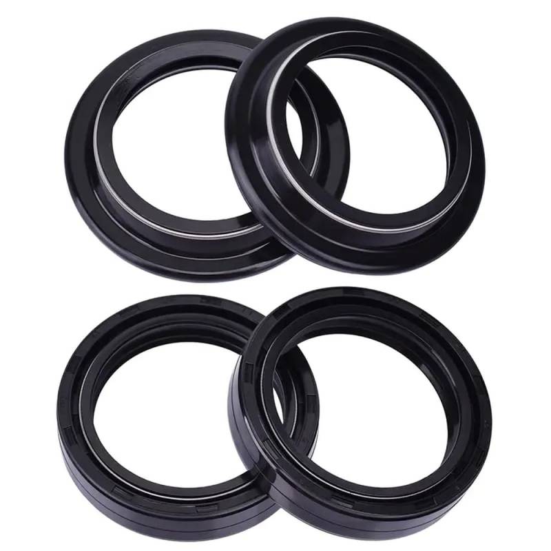 41x54x11 Gabeldämpferöl Dichtungsabdeckung Lip -Lip -kompatibel mit 41 mm 54 mm vorderer Schock Kompatibel mit Motorräder TRK251 TRK502 2019 bis 2022(2pc Seal 2pc Cover) von GRzHKN