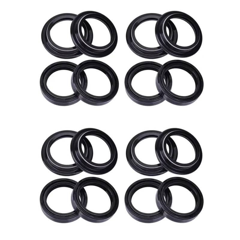 41x54x11 Gabeldämpferöl Dichtungsabdeckung Lip -Lip -kompatibel mit 41 mm 54 mm vorderer Schock Kompatibel mit Motorräder TRK251 TRK502 2019 bis 2022(8pc Seal 8pc Cover) von GRzHKN