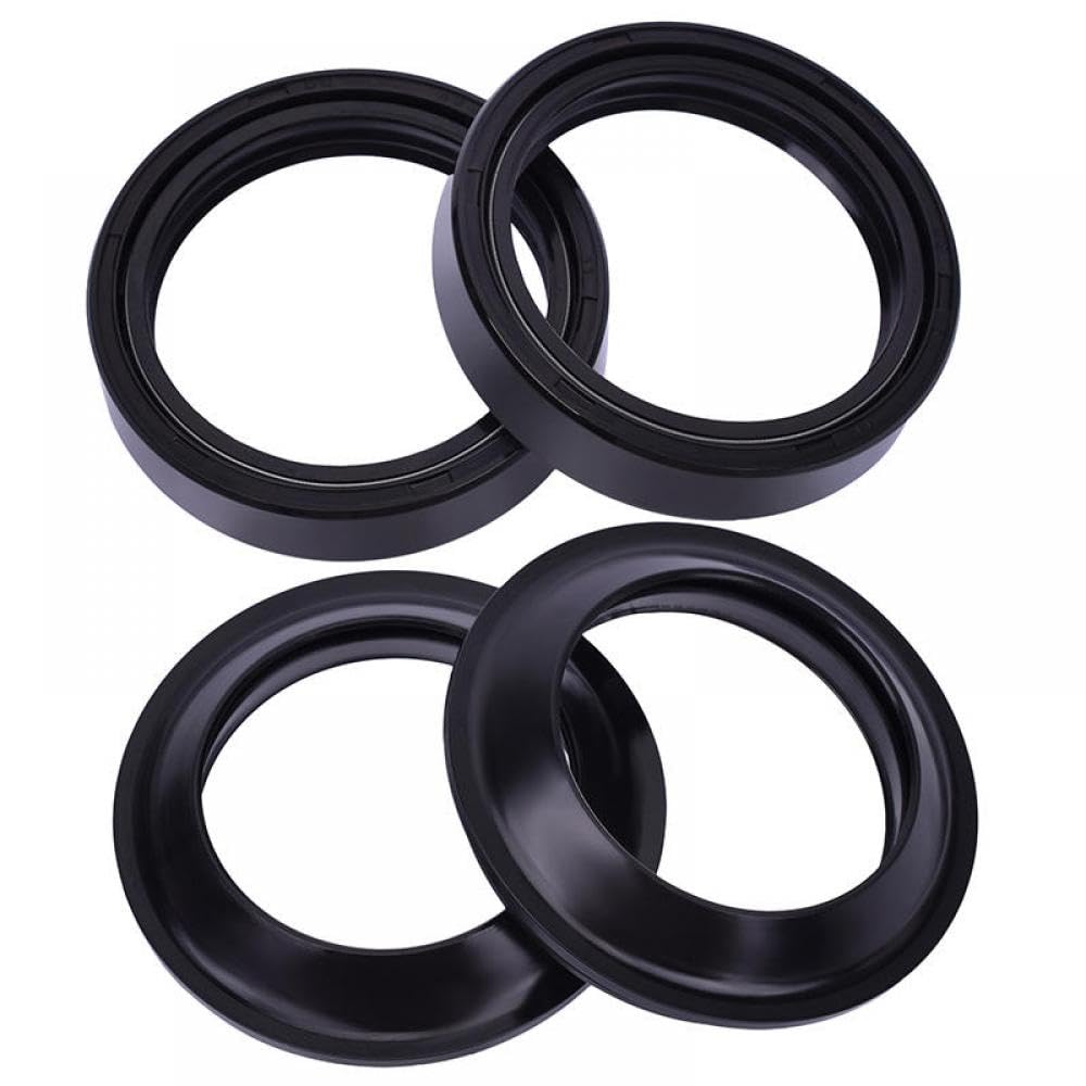 43x54x11 Frontgabel Ölversiegelung und Staubbedeckung kompatibel mit XR600 XR600R XR650 XR650L XR650R XRV650 Afrika Twin XRV650(2pcs Seal 2pc Cover) von GRzHKN