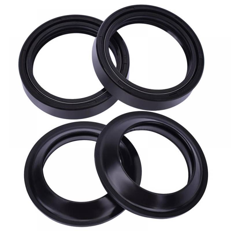 43x54x11 Frontgabel Ölversiegelung und Staubbedeckung kompatibel mit XR600 XR600R XR650 XR650L XR650R XRV650 Afrika Twin XRV650(2pcs Seal 2pc Cover) von GRzHKN