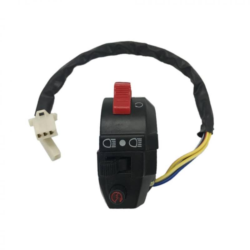 5 Draht linker Lenker -Starterschalter kompatibel mit Kazuma 50cc 90cc Falcon Meerkat ATV Quad Modelle von GRzHKN