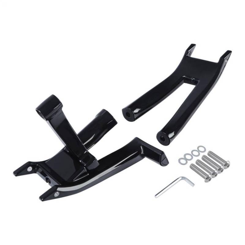 Fahrer Rider Footboard Mount Bracket Kit kompatibel mit Heritage Classic 114 2018-2023 Softail Slim Deluxe FLHC FLHCS FLDE(Black) von GRzHKN