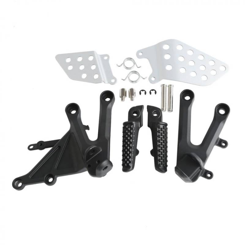 Frontfootrest Peg Bracket Set kompatibel mit CBR1000RR 2004 bis 2007 Motorrad(Matte Black) von GRzHKN