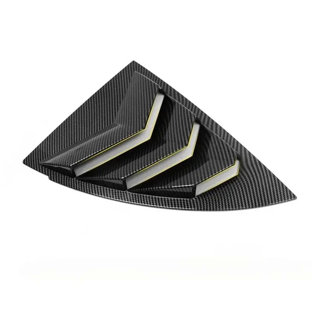 Heckdreiecksfenster Shutter Deckung blind Kompatibel mit kompatible Modell 3/3+ Highland 2021-2024 Autozubehör(2pcs Bright Carbon) von GRzHKN