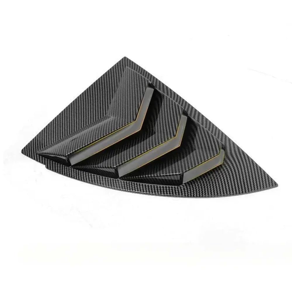 Heckdreiecksfenster Shutter Deckung blind Kompatibel mit kompatible Modell 3/3+ Highland 2021-2024 Autozubehör(2pcs Matte Carbon) von GRzHKN