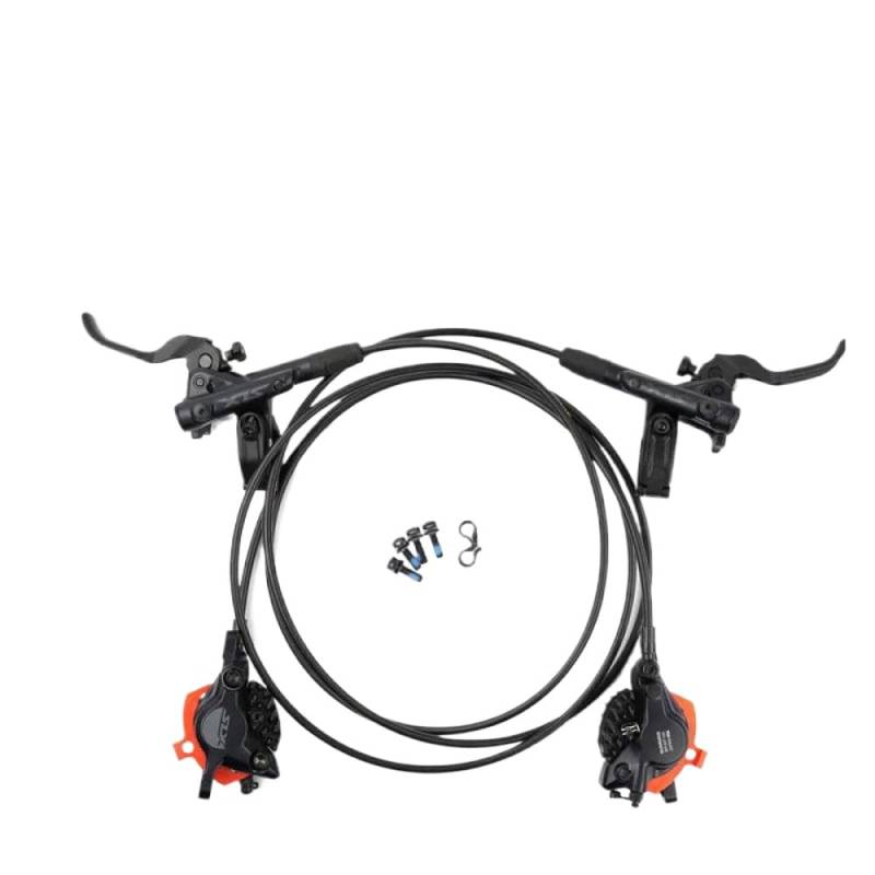 Hydraulische Scheibenbrems -Set kompatibel mit Mountainbikes SLX M7100 2 Piston und M7120 4 Kolben(M7100 Resin Ice) von GRzHKN